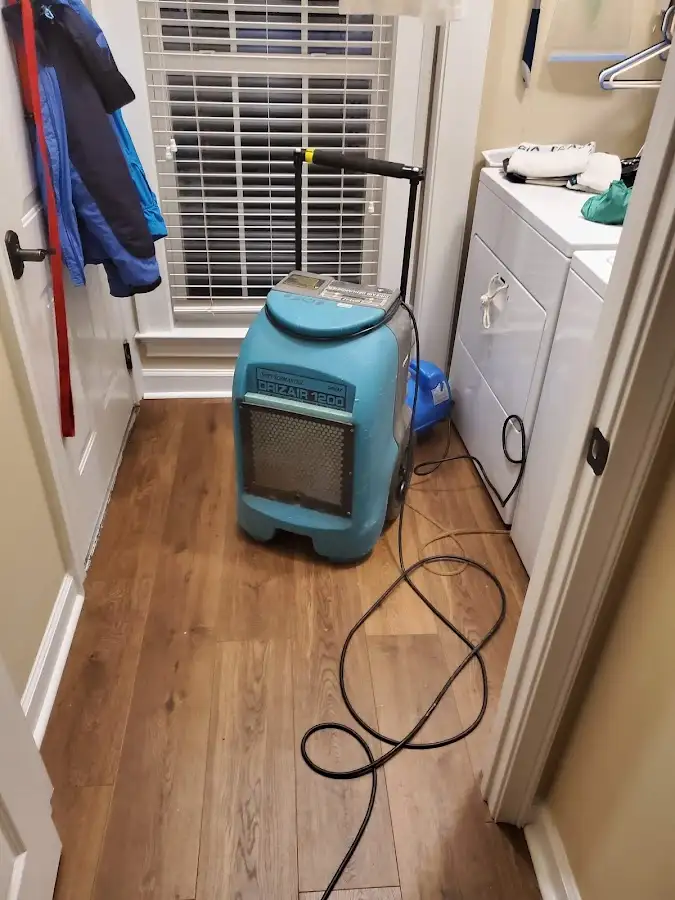 Commercial dehumidifier deployed for Flood Damage Cleanup in Stillwater
